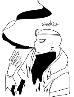 🚬 emoji SD! Nightmare Sans Telegram sticker 22 of 37