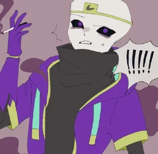 🚬 emoji SD! Nightmare Sans Telegram sticker 5 of 37