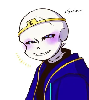 🚬 emoji SD! Nightmare Sans Telegram sticker 23 of 37