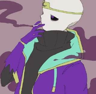 🚬 emoji SD! Nightmare Sans Telegram sticker 2 of 37