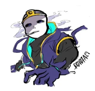 🚬 emoji SD! Nightmare Sans Telegram sticker 12 of 37