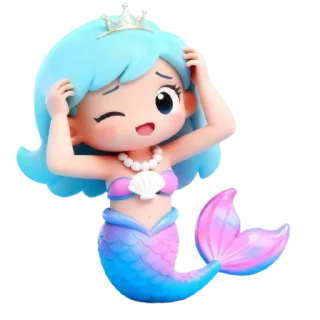 🧸 emoji Mayie ratu mermaid Telegram sticker 14 of 30