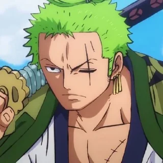 ☘ emoji Roronoa Zoro by: @neptoonshelp Telegram sticker 19 of 22