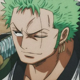 ☘ emoji Roronoa Zoro by: @neptoonshelp Telegram sticker 6 of 22