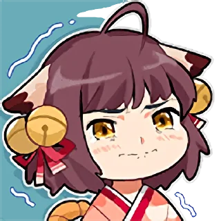 😺 emoji 雀魂 Telegram sticker 3 of 90