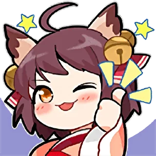 😺 emoji 雀魂 Telegram sticker 1 of 90