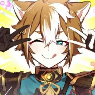 🦊 emoji Gorou -genshin impact. @CcvIMPACT Telegram sticker 20 of 47