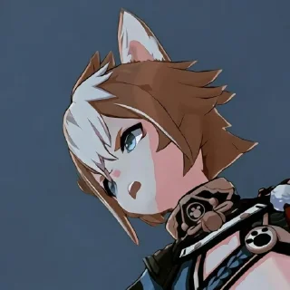 🦊 emoji Gorou -genshin impact. @CcvIMPACT Telegram sticker 5 of 47