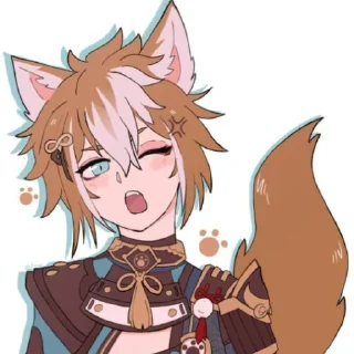 🦊 emoji Gorou -genshin impact. @CcvIMPACT Telegram sticker 15 of 47