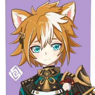 🦊 emoji Gorou -genshin impact. @CcvIMPACT Telegram sticker 11 of 47