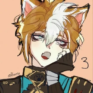 🦊 emoji Gorou -genshin impact. @CcvIMPACT Telegram sticker 18 of 47