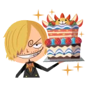 🎂 emoji ONE PIECE @stickerscar Telegram sticker 7 of 24