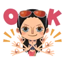 🆗 emoji ONE PIECE @stickerscar Telegram sticker 23 of 24
