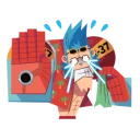 😭 emoji ONE PIECE @stickerscar Telegram sticker 24 of 24