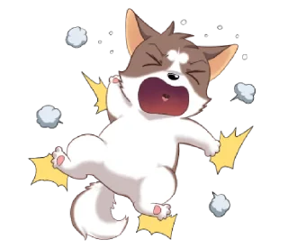 😫 emoji Doggy @awcogan Telegram sticker 23 of 39