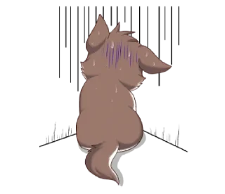 😞 emoji Doggy @awcogan Telegram sticker 21 of 39