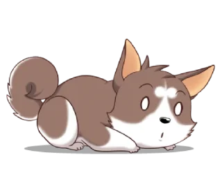 😳 emoji Doggy @awcogan Telegram sticker 20 of 39