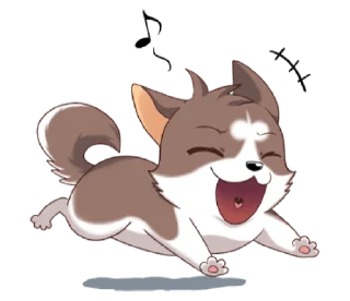 😄 emoji Doggy @awcogan Telegram sticker 5 of 39