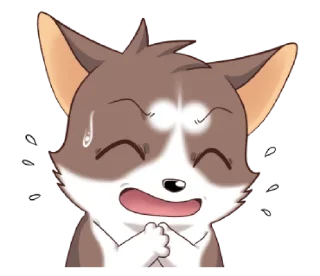😓 emoji Doggy @awcogan Telegram sticker 8 of 39