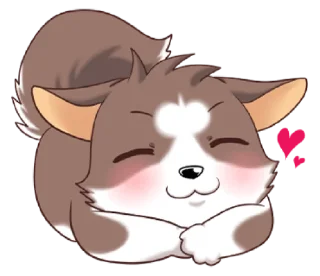 🥰 emoji Doggy @awcogan Telegram sticker 19 of 39