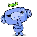 🤔 emoji Hello Wumpus Telegram sticker 14 of 30