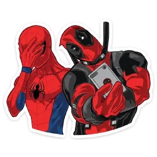 Sticker from Spider-Man