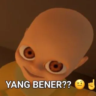 🤨 emoji stiker bayi dajjal punya @kontolharimau Telegram sticker 9 of 12