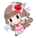 😣 emoji Cherry Telegram sticker 22 of 32