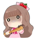 😚 emoji Cherry Telegram sticker 15 of 32