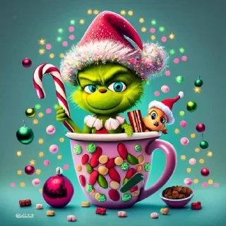☃️ emoji Grinch Christmas pack @grab_st Telegram sticker 5 of 14