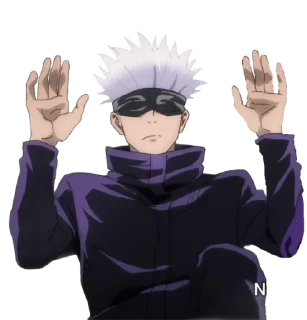 🙁 emoji jujutsu kaisen(ep 21-24) @animestickerchannel Telegram sticker 6 of 97
