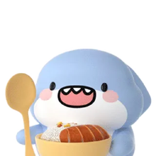 🥰 emoji 肥肥鲨 @Stickers_AChansp Telegram sticker 19 of 40
