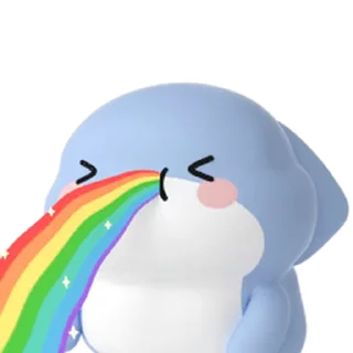 🤮 emoji 肥肥鲨 @Stickers_AChansp Telegram sticker 14 of 40