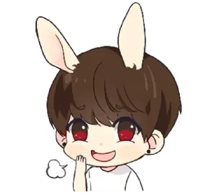 Sticker from tinybun boy with @sugarcunt