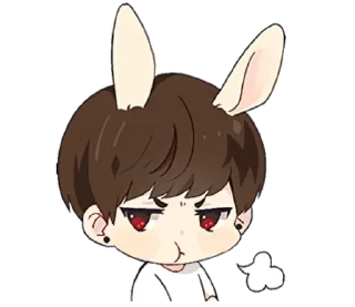 Sticker from tinybun boy with @sugarcunt
