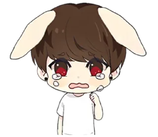 Sticker from tinybun boy with @sugarcunt