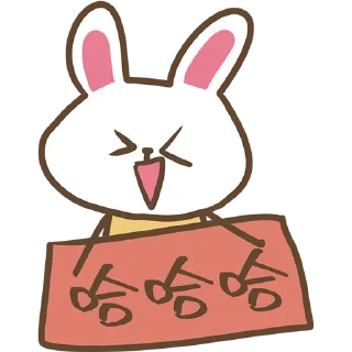 😘 emoji 可可爱爱小兔几 Telegram sticker 5 of 16