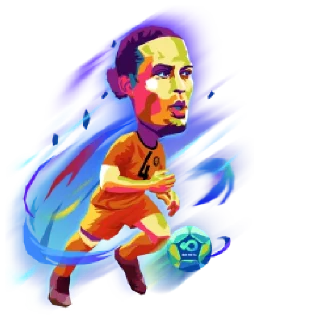 Sticker from BIB Meta World Cup Stars NFT