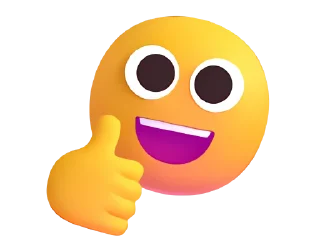 👍 emoji Rushil's Video Stickers Telegram sticker 8 of 28
