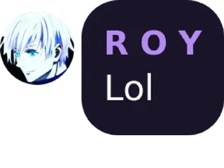 Sticker from R O Ys kang pack