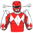Sticker from Power Rangers