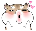 😚 emoji Pudding Hamster @tikelku Telegram sticker 9 of 41
