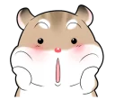 😯 emoji Pudding Hamster @tikelku Telegram sticker 8 of 41