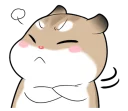 😡 emoji Pudding Hamster @tikelku Telegram sticker 15 of 41