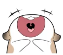 😆 emoji Pudding Hamster @tikelku Telegram sticker 6 of 41
