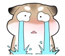 😭 emoji Pudding Hamster @tikelku Telegram sticker 18 of 41