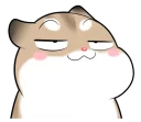 😑 emoji Pudding Hamster @tikelku Telegram sticker 24 of 41