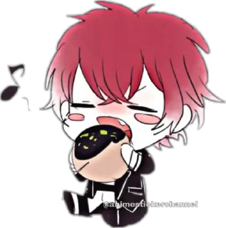 😁 emoji ayato sakamaki @animestickerchannel Telegram sticker 6 of 60