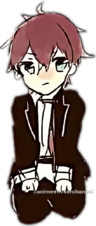 😕 emoji ayato sakamaki @animestickerchannel Telegram sticker 21 of 60