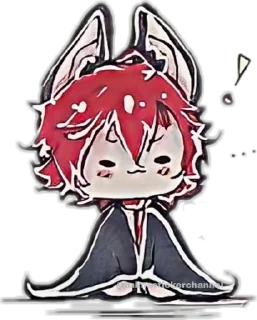 😌 emoji ayato sakamaki @animestickerchannel Telegram sticker 18 of 60